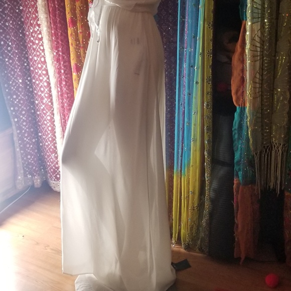 Reformation  ivory maxi skirt slip - Picture 3 of 8